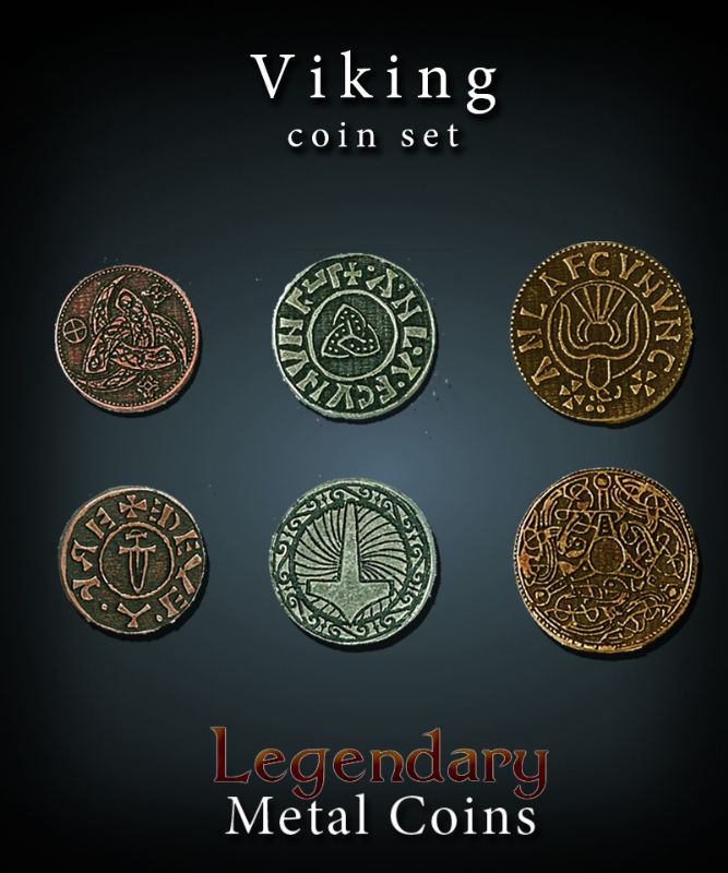 Viking Coin Set Legendary Metal Coins